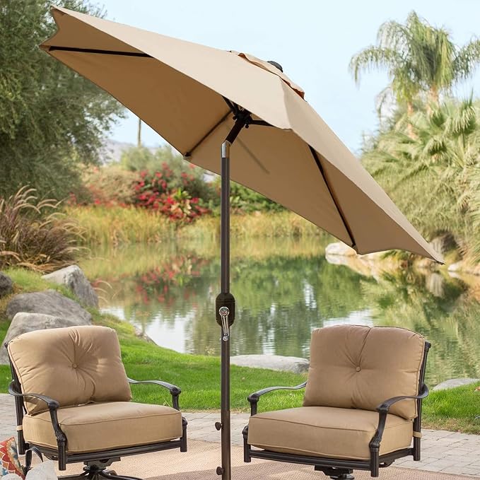 Blissun 7.5 ft Patio Umbrella, Yard Umbrella, Outdoor Market Umbrella - Image 7