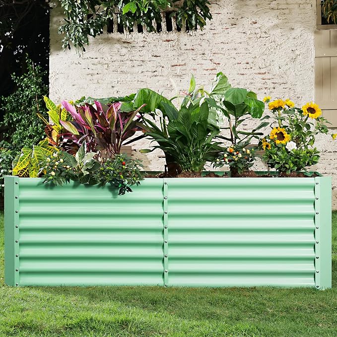 Land Guard 6×3×2ft Galvanized Raised Garden Bed, Planter Boxes Outdoor - Image 6