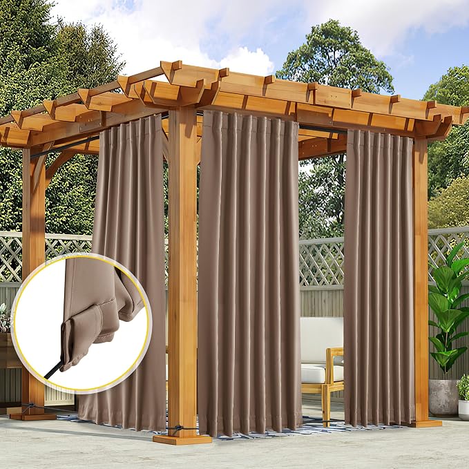 NICETOWN 2 Panels Outdoor Curtains - Image 7