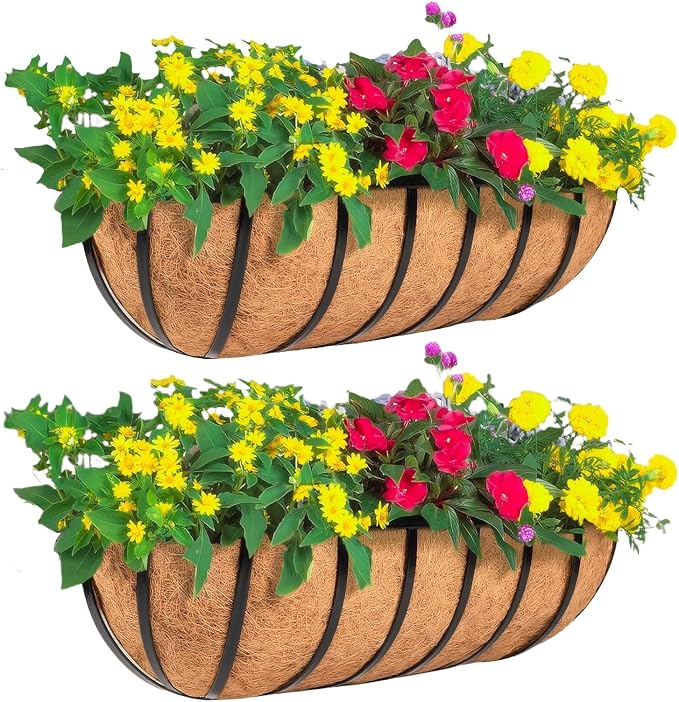 2 Pack 16" Railing Planter Window Box by Unknown