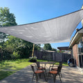 SUNLAX Sun Shade Sail 20' x 23' Silver Grey Rectangle Canopy Sail Shade Cover by SUNLAX
