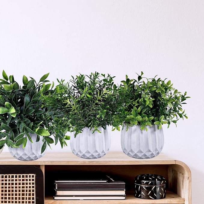 Winlyn 3 Pcs Faux Potted Plants Set - Image 8