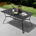 NUU GARDEN 6-Person Outdoor Dining Table, All Weather Patio Table by NUUGARDENCORPORATION