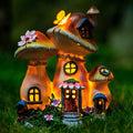Solar Garden Statue Lights Mushroom Mothers Day Decorations Fairy House by Candieslife