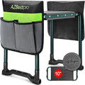 Garden Kneeler and Seat Heavy Duty, Upgraded Foldable Gardening Stool by AZBestPro