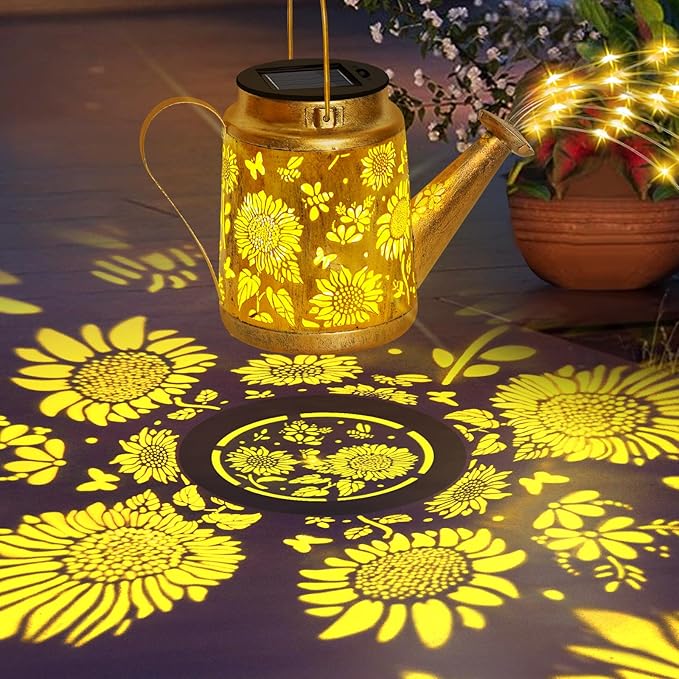 Christmas Gifts Solar Solar Lanterns Garden Decor Sunflower Lights, Large - Image 8