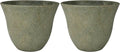 Classic Home and Garden Honeysuckle Resin Flower Pot Planter, Fossil Stone by ClassicHomeandGarden
