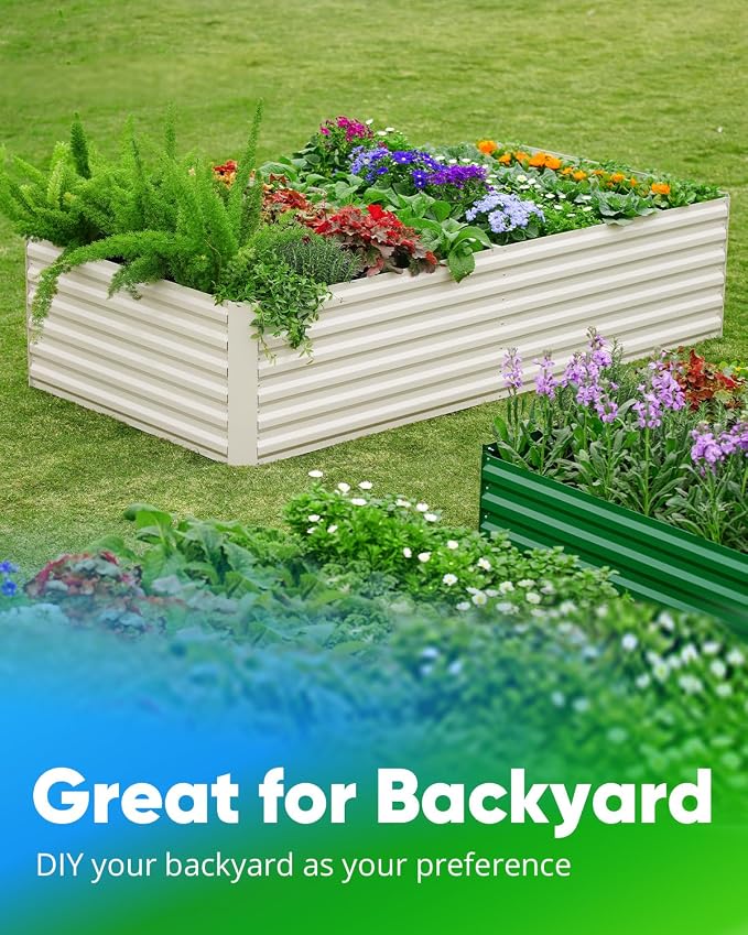 Quictent Galvanized Raised Garden Bed 8x4x2 Ft Tall Metal Planter Box - Image 6
