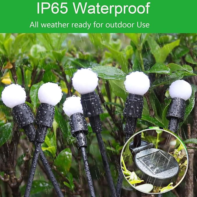 4-Pack Garden Solar Lights, 32 LED Solar Lights Outdoor - Image 8