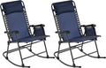Yaheetech 26in Rocking Chair Outdoor Zero Gravity Folding Chairs Rocking Chairs by Yaheetech