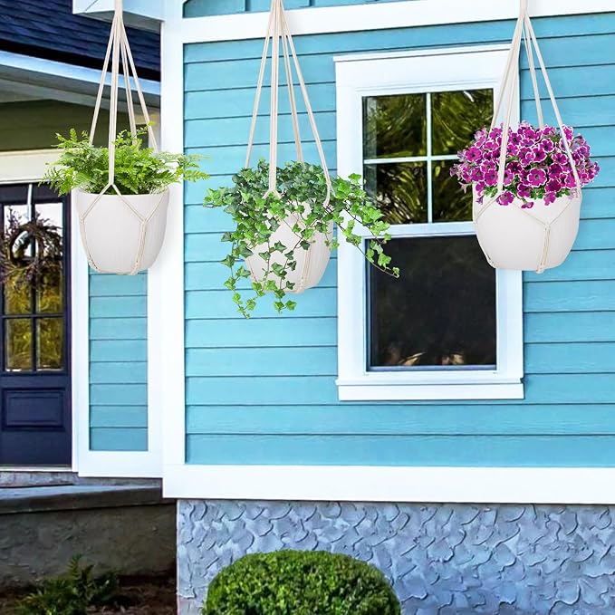 garini 3 Pack Different Size Macrame Plant Hanger, Hanging Plants Holder - Image 7