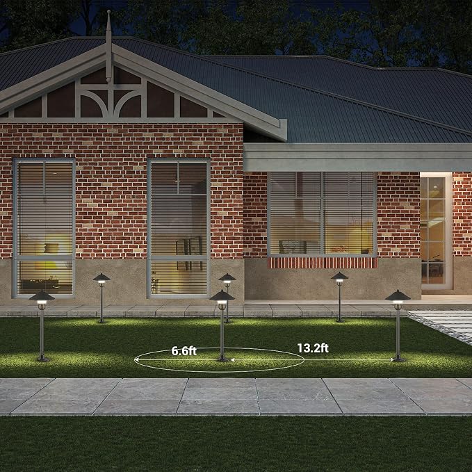 EDISHINE Low Voltage Pathway Lights, 3W 150 LM 3000K 16.5“ Tall LED Landscape - Image 5