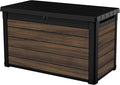 Keter Rosewood 100 Gallon Resin Deck Box Organization and Storage by Keter