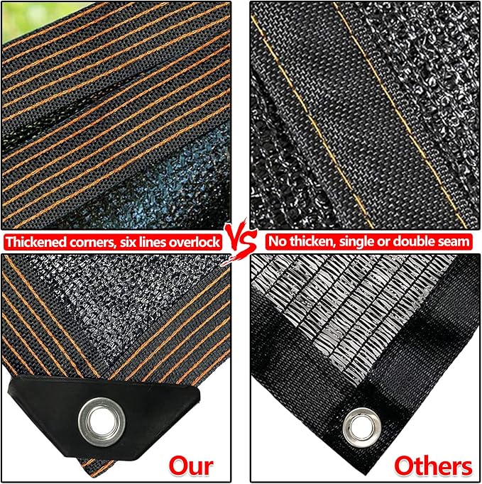 QLOFEI 12x24 FT Shade Cloth - Image 5