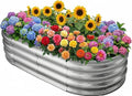 Galvanized Raised Garden Bed for Outdoor: 4x2x1ft Durable Metal Vegetable Plant by Unknown