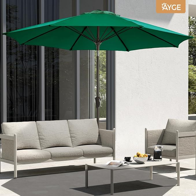 Ayge 9FT Large Outdoor Patio Umbrella Market Table Umbrella-UV Resistant - Image 3