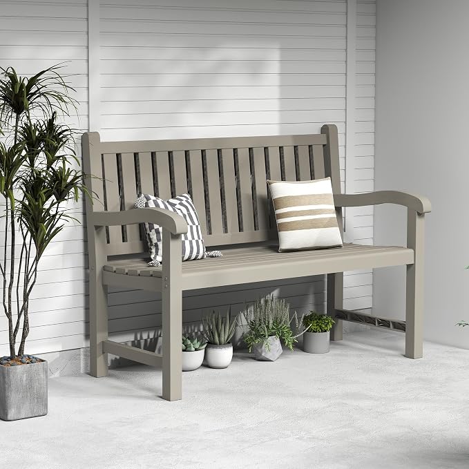 Outdoor Bench, Waterproof & Weatherproof Garden Bench - Image 5