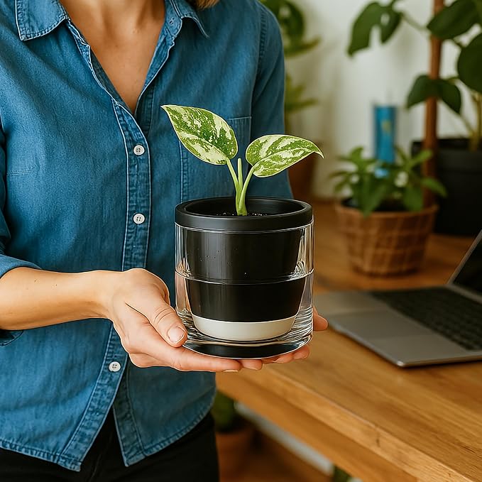 D'vine Dev 4 Inch Design Self Watering Planter - Image 2
