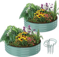 Galvanized Metal Planter Raised Garden Bed Kit by ZFHgarden