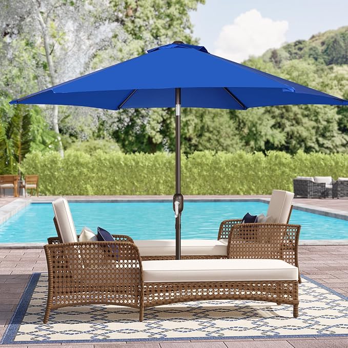 Blissun 7.5 ft Patio Umbrella, Yard Umbrella, Outdoor Market Umbrella - Image 7