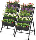 Homdox 2 Pack Vertical Garden Bed, 5 Tiers Raised Garden Planter, 25.6 * 26 * by HOMDOX