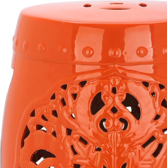 Safavieh Flora Glazed Ceramic Decorative Garden Stool - Image 5