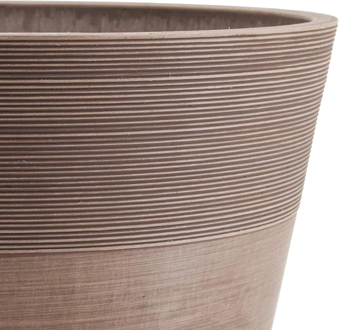 PSW Pot Collection FM40TP 16-inch Plastic/Stone/Wood Composite Large Ribbed - Image 3