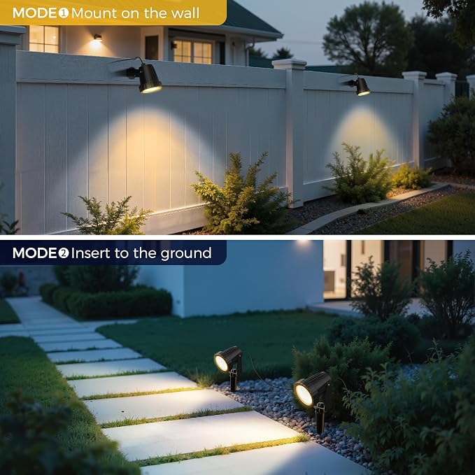 L LOHAS LED 12W Dusk to Dawn Outdoor Lighting, Auto On/Off 3000K Landscape - Image 5