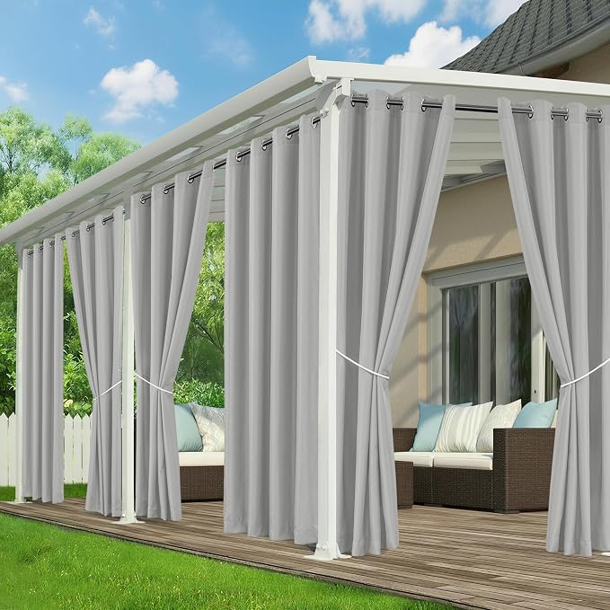 Patio Curtains Outdoor Waterproof by RichSets