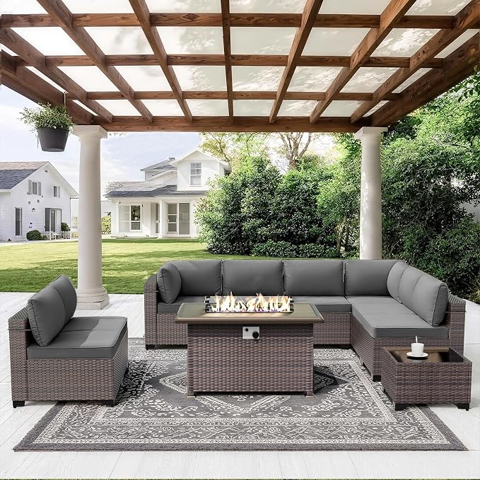 ALAULM 10 Pieces Patio Furniture Set - Image 6