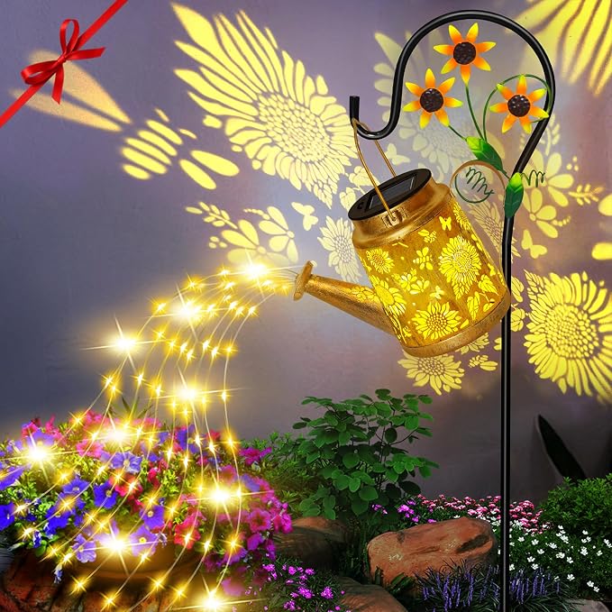 Christmas Gifts Solar Solar Lanterns Garden Decor Sunflower Lights, Large by OSTRITEC