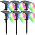 Solar Lights Outdoor Waterproof, LED Solar Spot Lights Outdoor, 7 Color by Chasikeo
