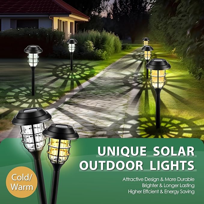 SOLPEX Solar Lights for Outside, Solar Outdoor Pathway Garden Lights Waterproof - Image 7
