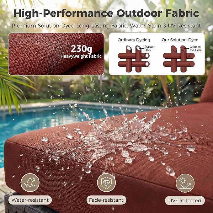 NICESOUL 7 Piece Oversized Patio Furniture Sofa Set - Image 9