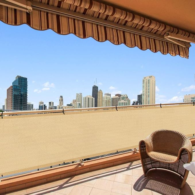 LOVE STORY Balcony Privacy Screen, UV Protection and Weather-Resistant by LOVESTORY
