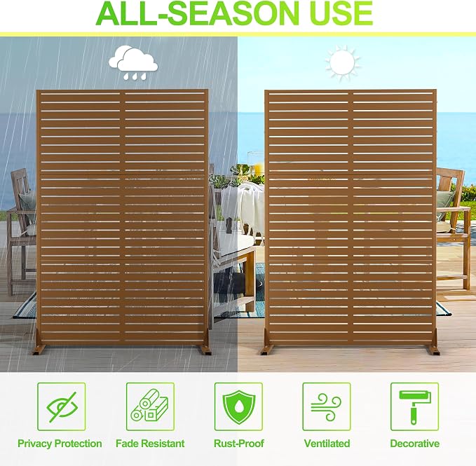 Outdoor Privacy Screen, Freestanding Privacy Fence Panels - Image 6