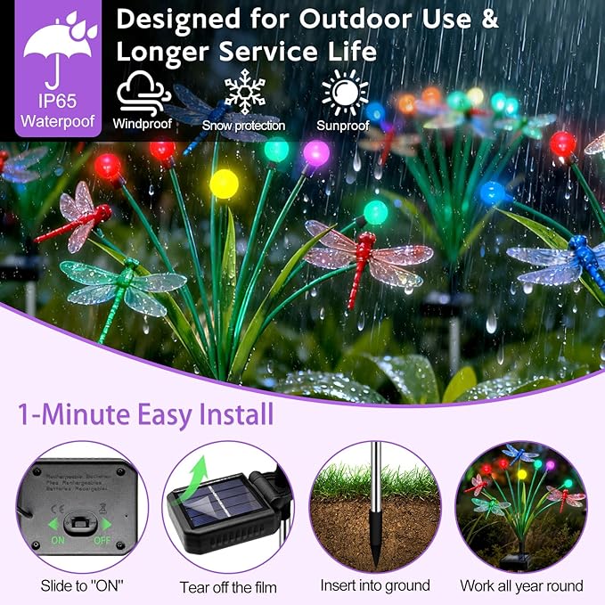Solar Garden Lights Outdoor - Image 4