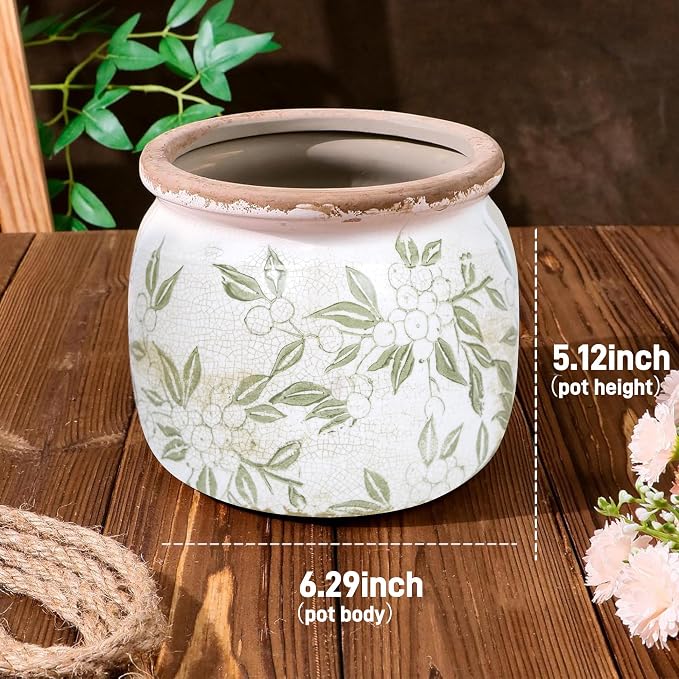Flower Pot, Vintage Ceramic Pot - Image 7