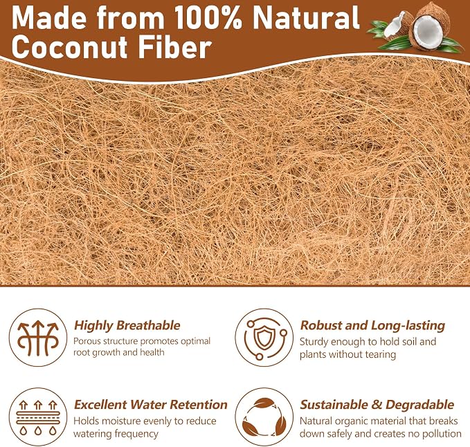 Riare 2 Pack 48 Inch Rectangle Coconut Liners - Image 3