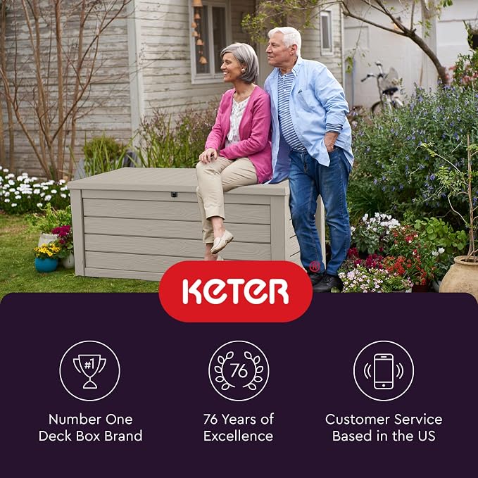 Keter Westwood 150 Gallon Resin Large Outdoor Storage Box - Image 9