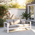Kiss the Water Outdoor Couch Aluminum Patio Furniture Sofa, 3 Seat All-Weather by KisstheWaterPatioTool