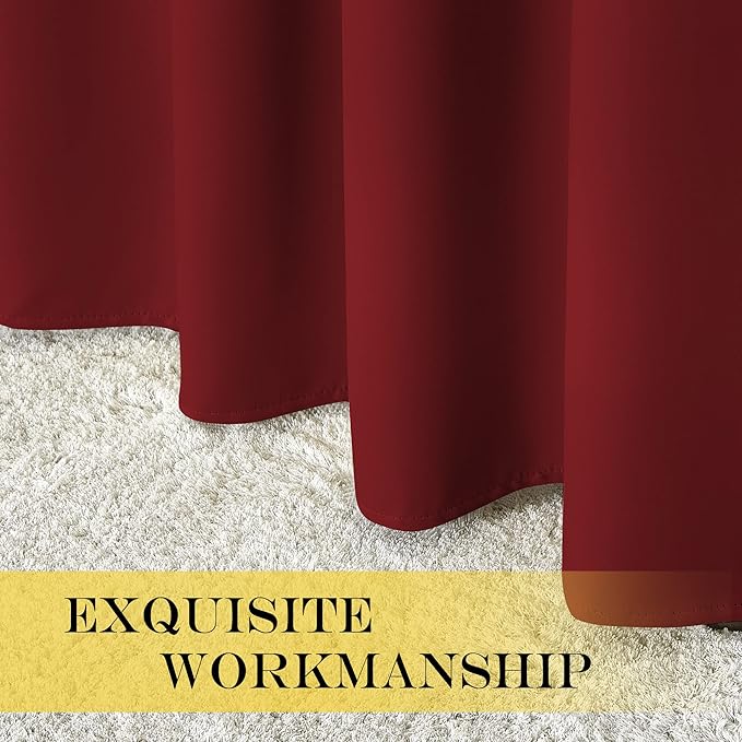NICETOWN Blackout Drapery Curtain Panel 90 inches Long - Image 5