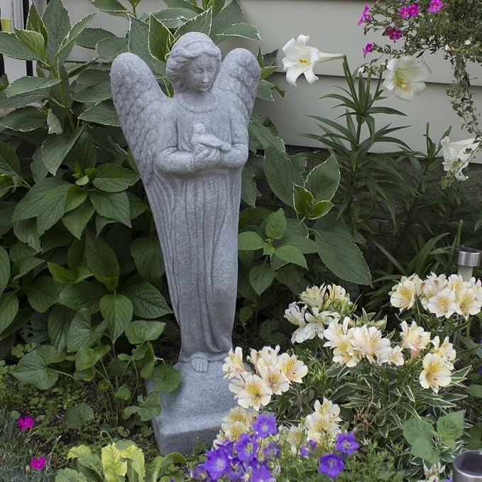 Morning Angel Statue – Natural Granite Appearance – Made of Resin – Lightweight - Image 2