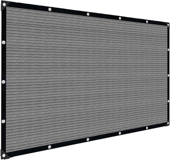 Sun Shade Cloth with Grommets, 90% UV Protection Shade Fabric, Pergola Shade by IMSGVIFO