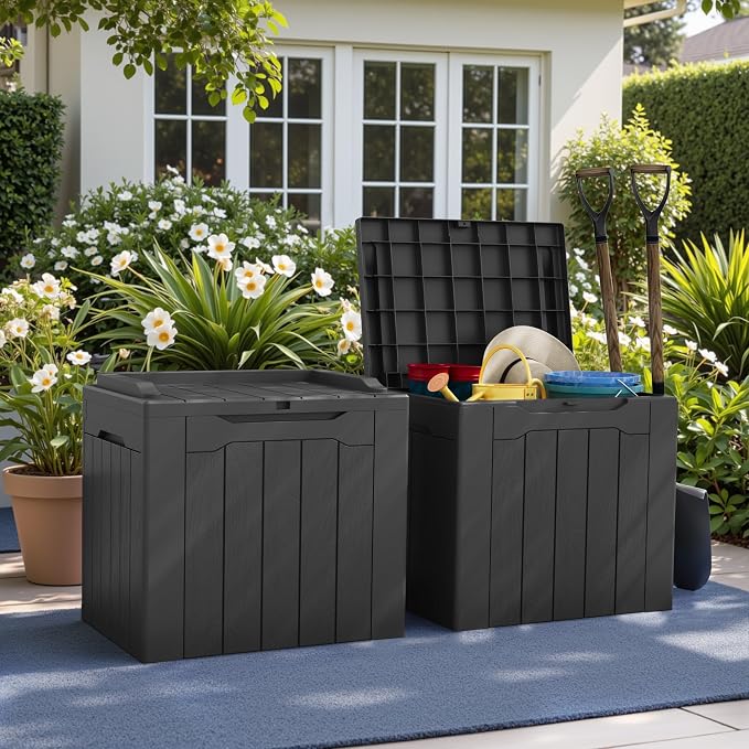 Greesum 31 Gallon Deck Box for Outside, All Weather Outdoor Storage Boxes for - Image 3