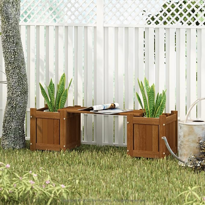 Furinno Tioman Hardwood Mini Outdoor Planter Box - Image 2
