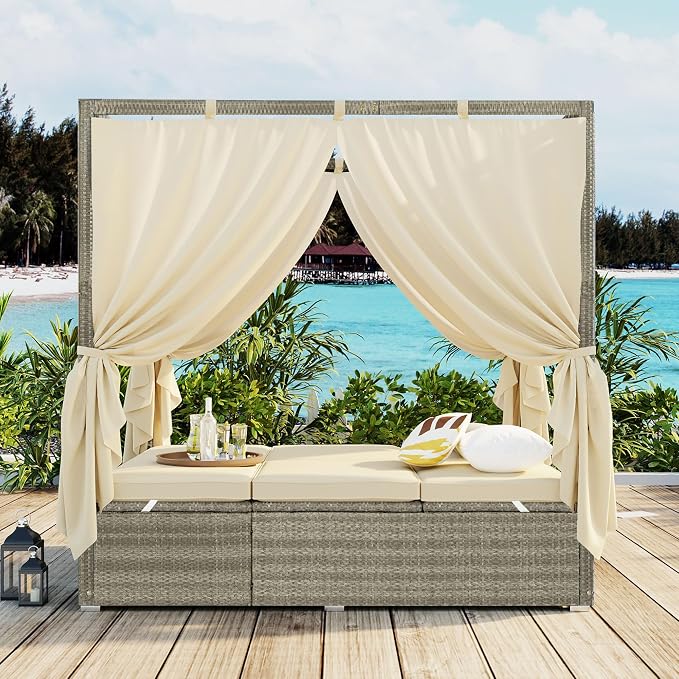 Harper & Bright Designs Adjustable Outdoor Sun Lounger by Harper+%26+Bright+Designs