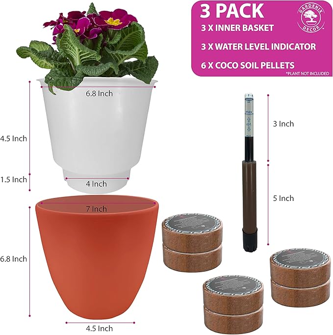 GARDENIX DECOR Self Watering Pots - Image 3