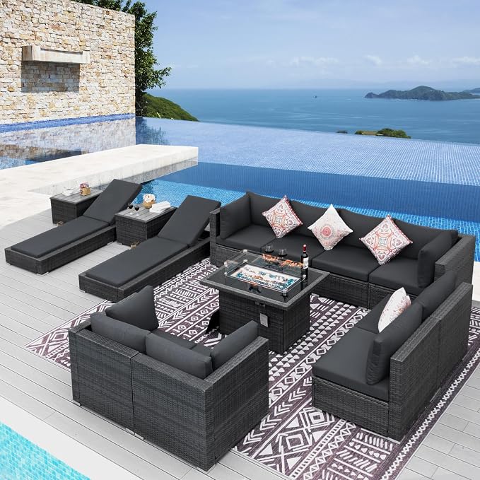 NICESOUL 13 Piece Patio Furniture Set - Image 2