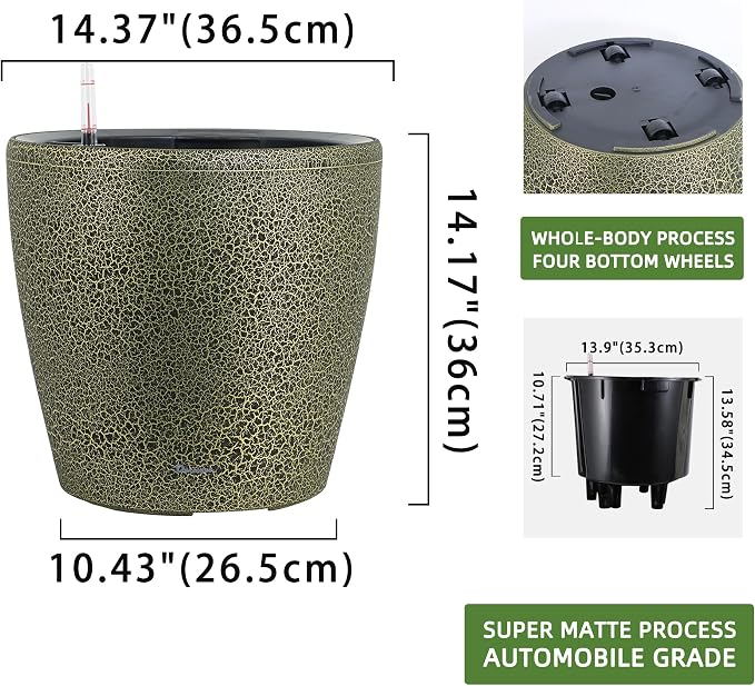 Dexceder 15x14 Self Watering Planter - Image 3